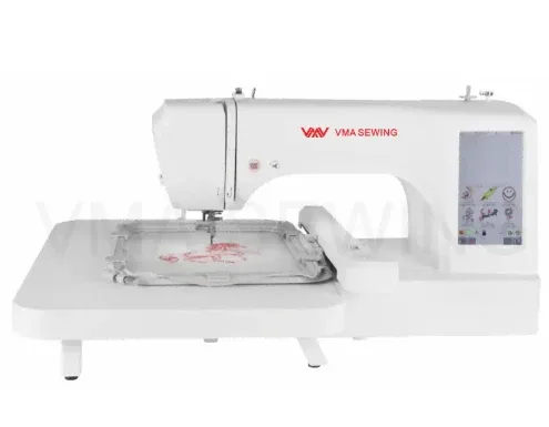 Single-head embroidery machine with 7 inch screen