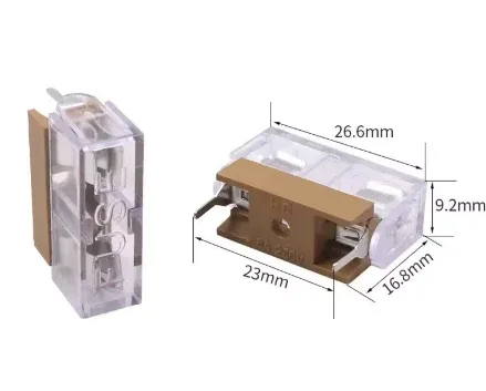 Fuse holder 5×20 mm with clear cover