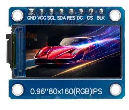 0.96 inch TFT display, 8 pin