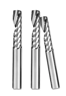 Single flute carbide spiral bit