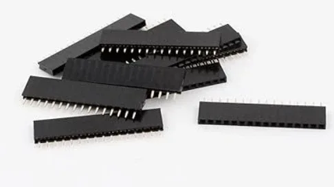 Female pin header 2.54 mm, 16 pin